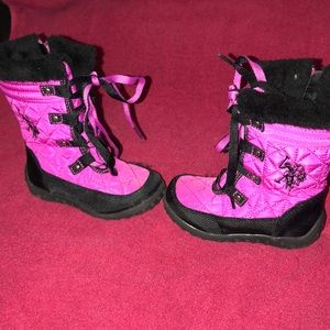 Polo girl boots size 8 ( good condition)